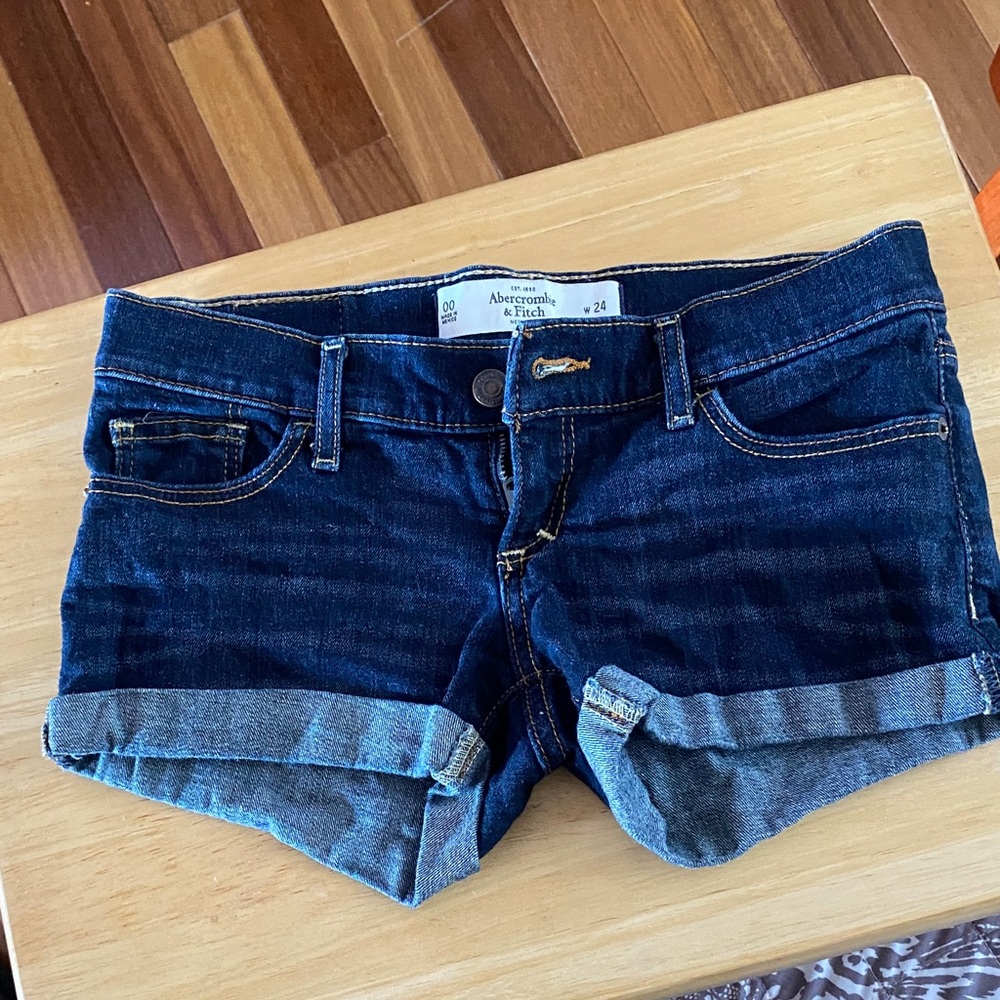Abercrombie & Fitch Women's Indigo Denim Jean Shorts